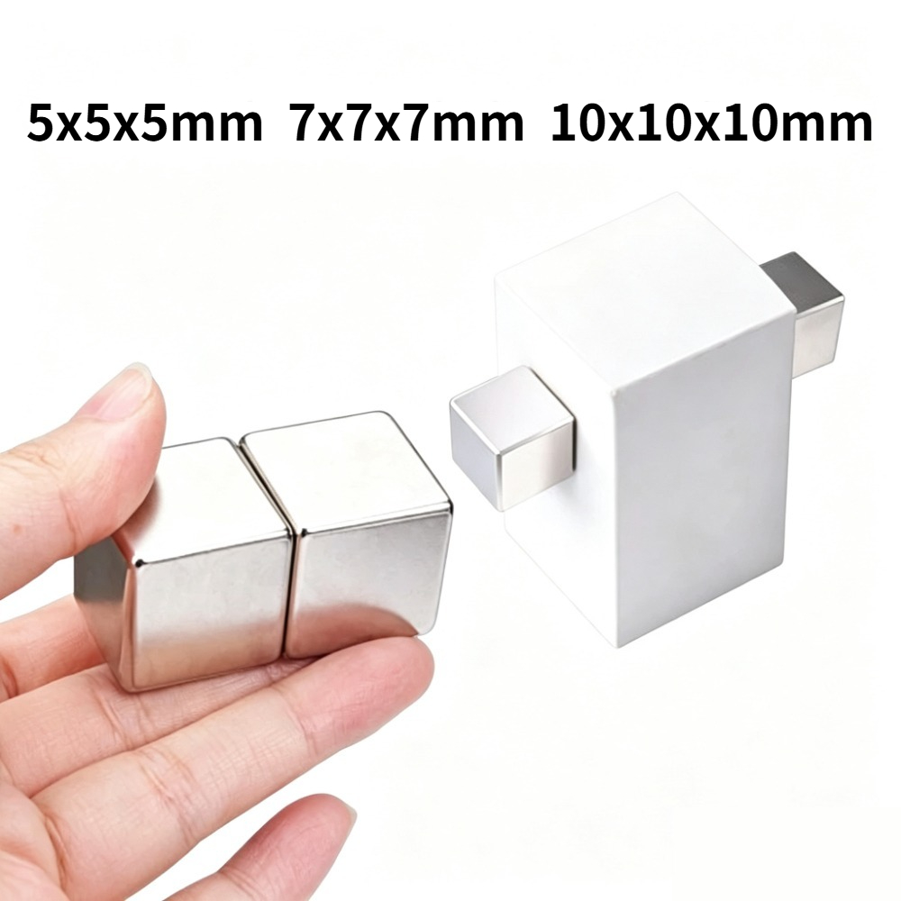 Home Improvement Outlet Stores - 5x5x5/7x7x7/10x10x10mm Quadratischer Magnetblock für Fotowand, Kühlschrankaufbewahrung,