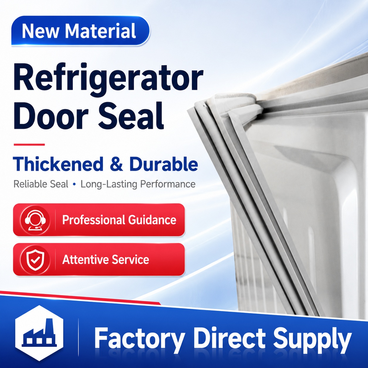Door Weather Strip - 7M Maßgefertigte Kühlschranktürdichtung PVC Magnetische Gefrierschrank-Dichtung