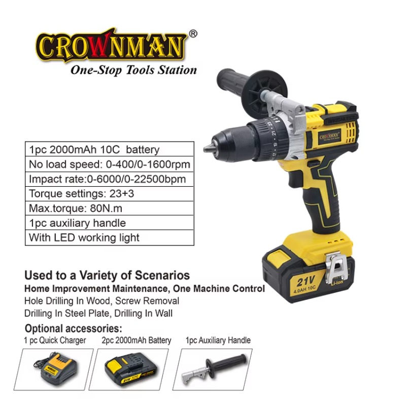 Leistungsstarker Bürstenloser  – Power Drill Cordless Bewertung und Preis