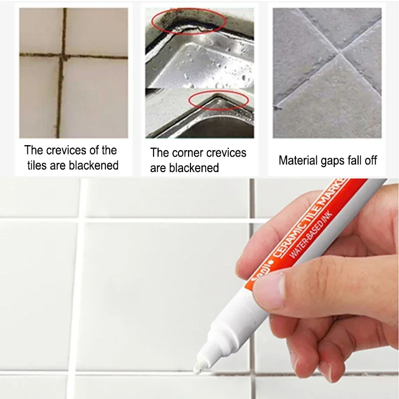 12-farbiger weißer wasserfeste – Tile Grout Repair Bewertung und Preis